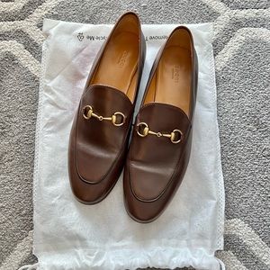 Gucci Jordaan Loafer EU 42 Brown Leather